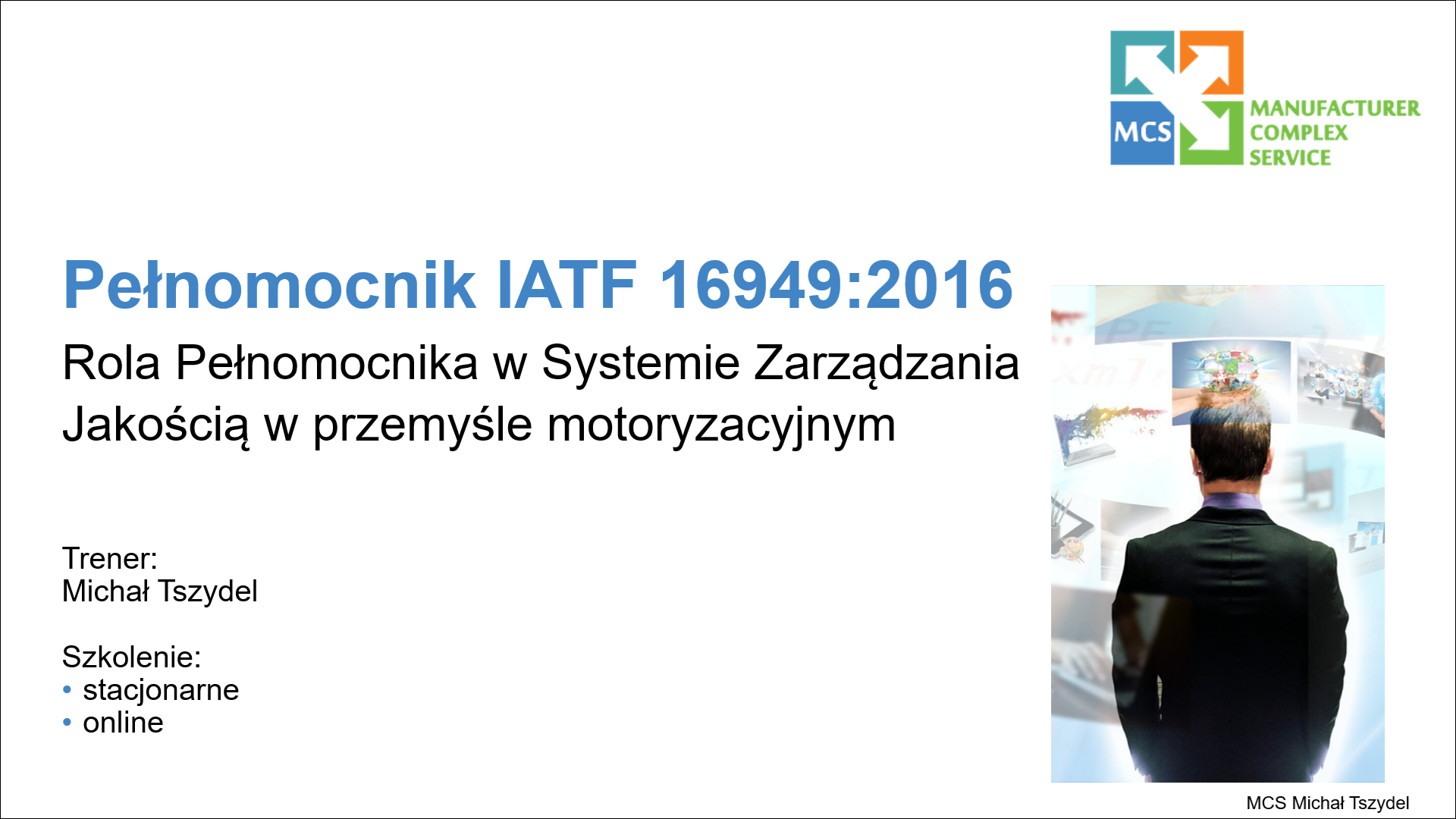 Pełnomocnik IATF 16949 2016 logo szkolenia